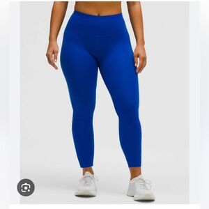 Lululemon wunder train contour Galactic cobalt blue size 10
